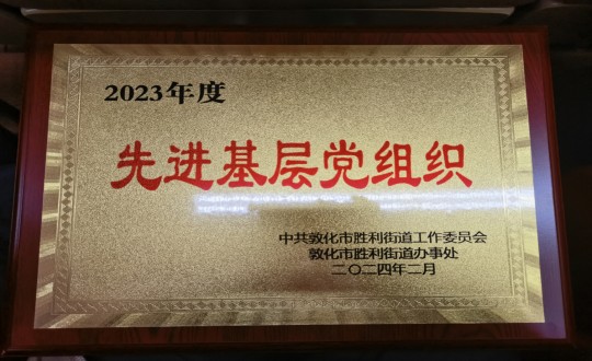 2024年2月1日，物業總公司敦化項目黨支部被授予“2023年度先進基層黨組織”榮譽稱號_副本.jpg